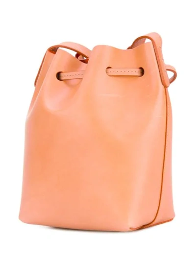 Shop Mansur Gavriel Mini 'bucket' Bag - Brown