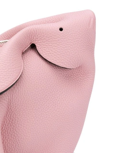 Shop Loewe 'rabbit' Clutch In Pink