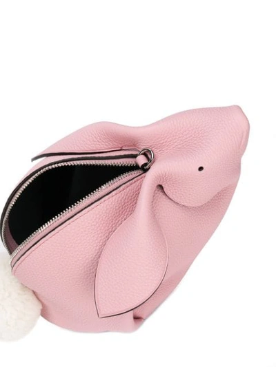 Shop Loewe 'rabbit' Clutch In Pink