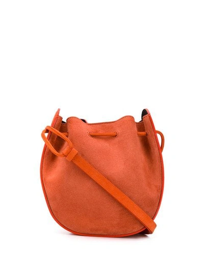 Shop Rebecca Minkoff Crossbody Bucket Bag In Orange