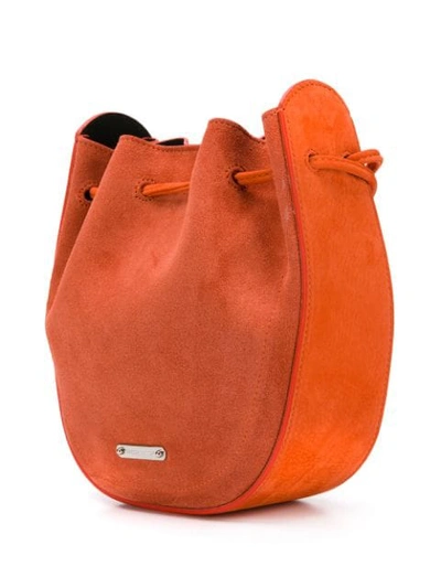 Shop Rebecca Minkoff Crossbody Bucket Bag In Orange