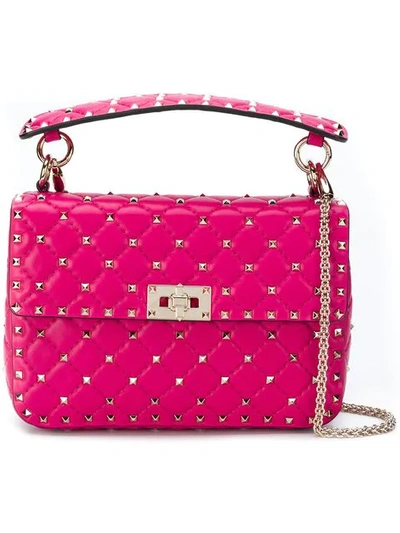 Shop Valentino Garavani Rockstud Spike' Umhängetasche In Pink