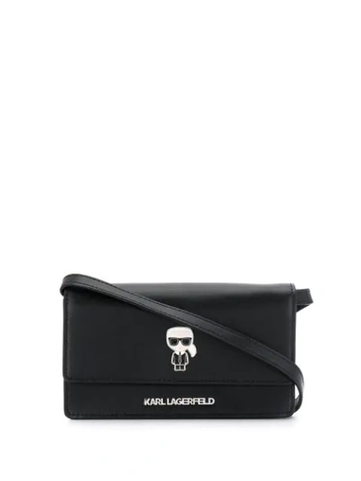Shop Karl Lagerfeld K/ikonik Cross Body Bag In Black