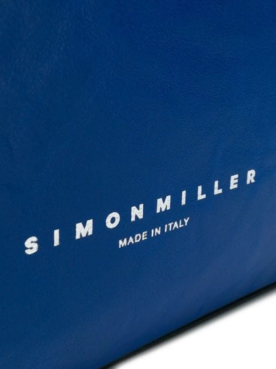 Shop Simon Miller Wide Loose Clutch Bag In Blue