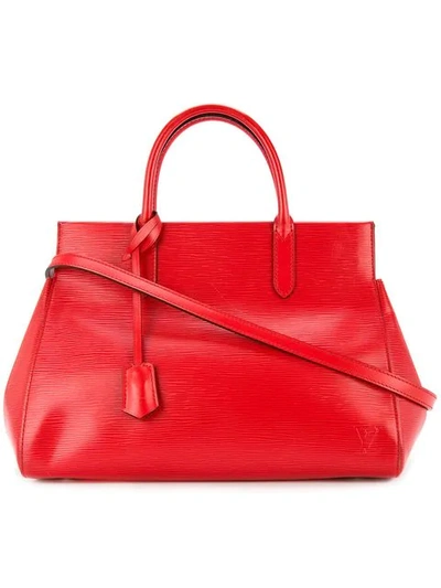 Shop Pre-owned Louis Vuitton Marly Mm 2way Tote - Red