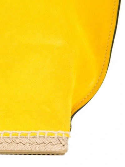 Shop Altuzarra ‘espadrille' Tote Small In Yellow