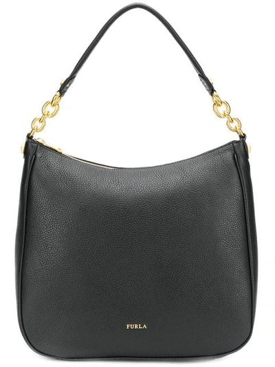 Shop Furla Classic Shoulder Bag In Black