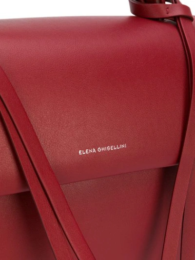 Shop Elena Ghisellini Angel Small Tote Bag In Red