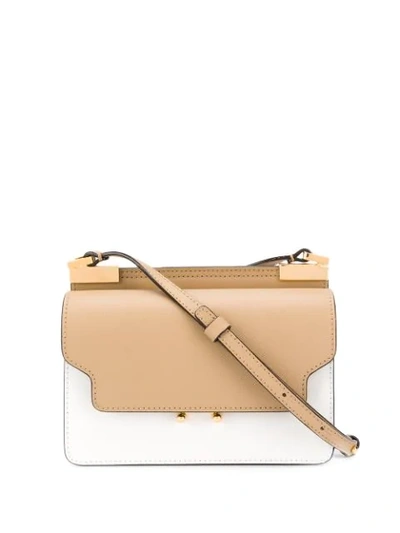 Shop Marni Trunk Crossbody Bag In Z244m Beige