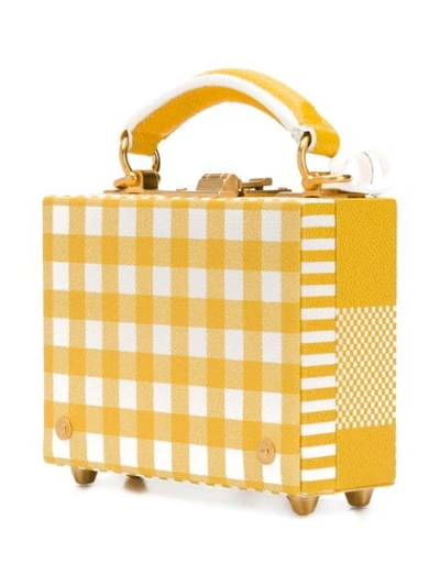 Shop Thom Browne Fun-mix Graphic Micro Attaché Case In Yellow