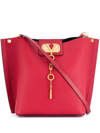 Shop Valentino Garavani Escape Hobo Bag In Red