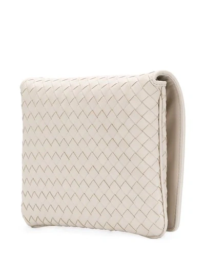 Shop Bottega Veneta Intrecciato-umhängetasche In Neutrals