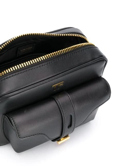 Shop Tom Ford T-twist Shoulder Bag In Black