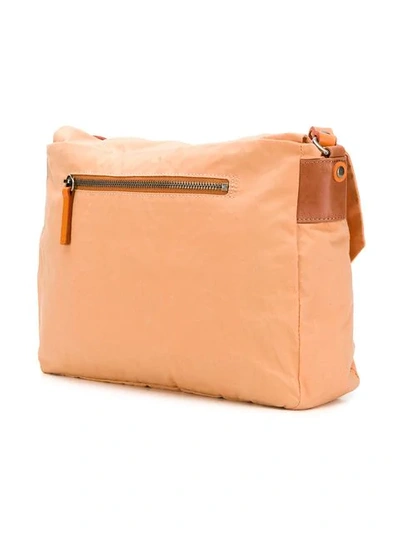 Shop Ally Capellino Double Buckle Crossbody Bag In Orange