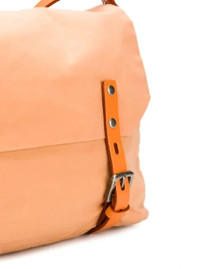 Shop Ally Capellino Double Buckle Crossbody Bag In Orange