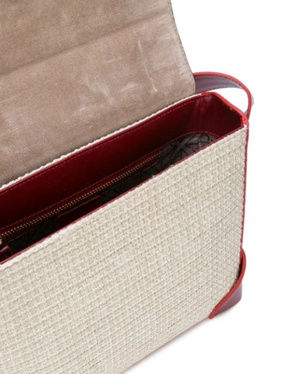 Shop Manu Atelier Foldover Boxy Bag - Neutrals