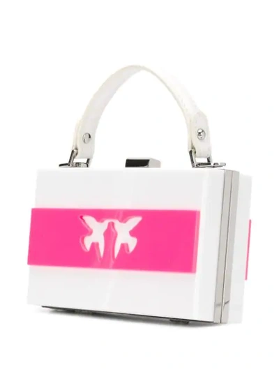 Shop Pinko Love Box Bag In White