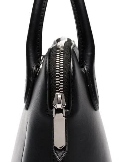 Shop Calvin Klein 205w39nyc Black Dalton Mini Leather Bucket Bag