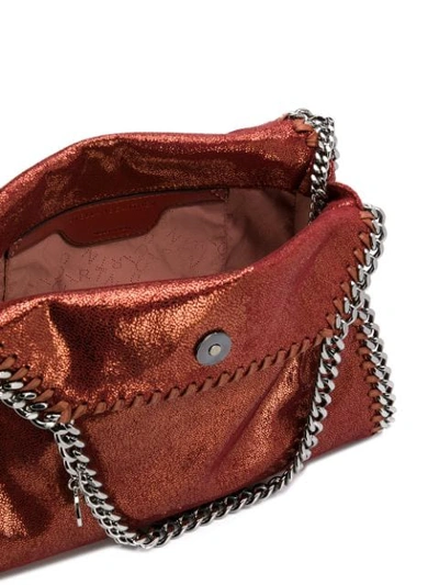 Shop Stella Mccartney Falabella Foldover Tote Bag In Brown