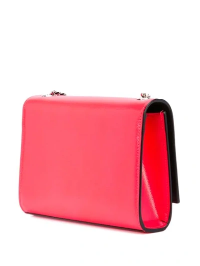 Shop Saint Laurent Kate Chain Wallet In Pink