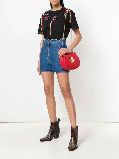 Shop Chloé Drew Shoulder Bag In Red