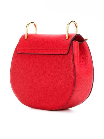 Shop Chloé Drew Shoulder Bag In Red