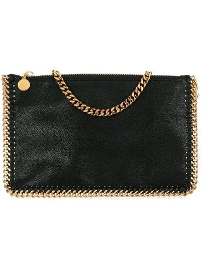 Shop Stella Mccartney Falabella Clutch Bag In Black