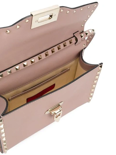 Shop Valentino Garavani Rockstud Shoulder Bag - Pink