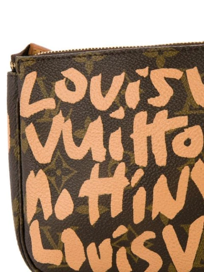 Shop Pre-owned Louis Vuitton Pochette Accessoires Tote - Brown