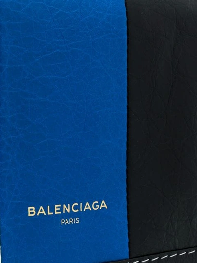 Shop Balenciaga Bazar Shoulder Bag In Black