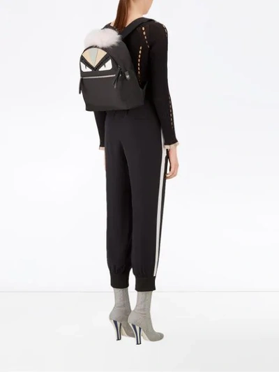 Shop Fendi Faces Backpack In Black