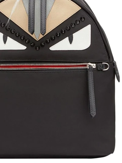 Shop Fendi Faces Backpack In Black
