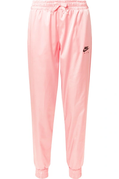 Shop Nike Air Satin Track Pants In Baby Pink