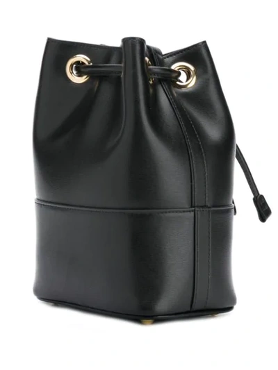 Shop Ferragamo Salvatore  Gancini Bucket Bag - Black