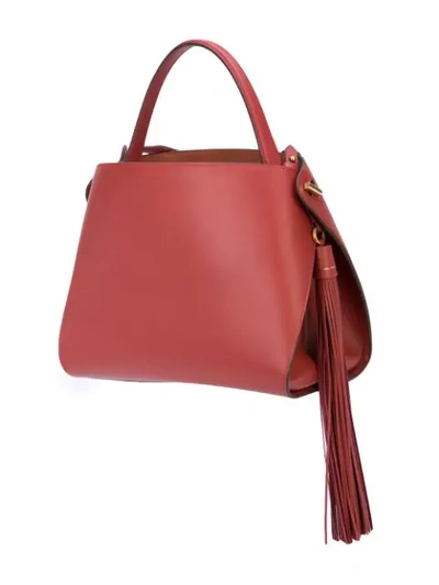 Shop Oscar De La Renta Nolo Tote Bag In Terracotta