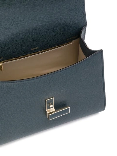 Shop Valextra Iside Top-handle Bag In Blue