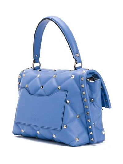 Shop Valentino Garavani Candystud Bag In Blue