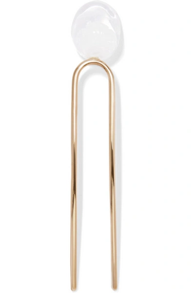 Shop Sophie Bille Brahe Grace Murano 14-karat Gold Glass Hair Pin