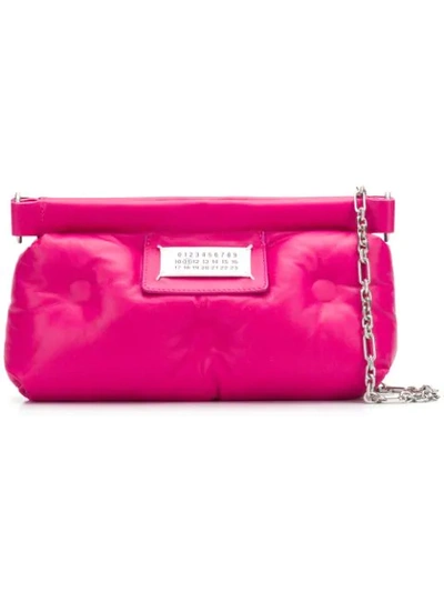 Shop Maison Margiela Glam Slam Quilted Clutch Bag - Pink
