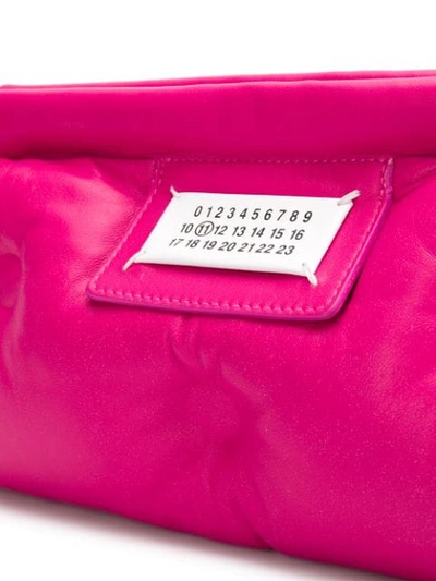 Shop Maison Margiela Glam Slam Quilted Clutch Bag - Pink