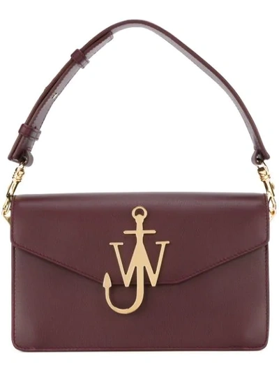 Shop Jw Anderson Logo Detail Purse Bag In Red