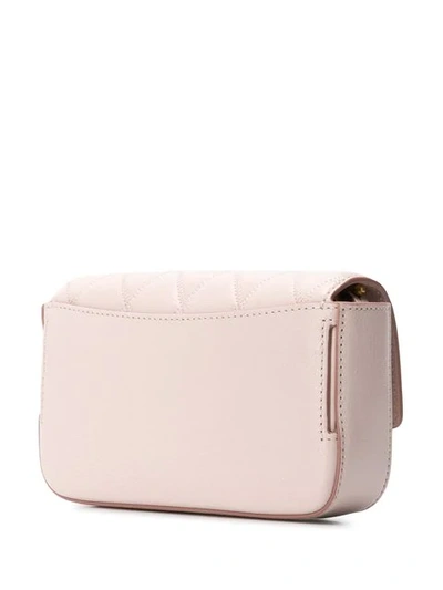 Shop Givenchy Quilted Logo Plaque Mini Bag In 680 Pale Pink