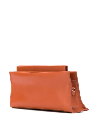 Shop Aesther Ekme Slope Clutch Bag In Orange