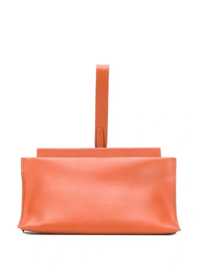 Shop Aesther Ekme Slope Clutch Bag In Orange