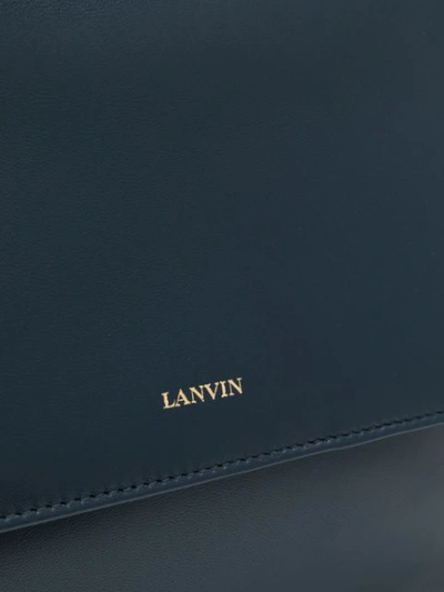 Shop Lanvin Sugar Shoulder Bag In Blue