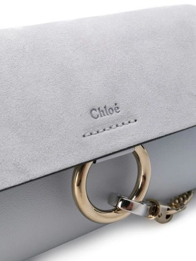 Shop Chloé Small Faye Shoulder Bag In Blue