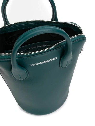 Shop Calvin Klein 205w39nyc Mini Dalton Bucket Bag In Blue