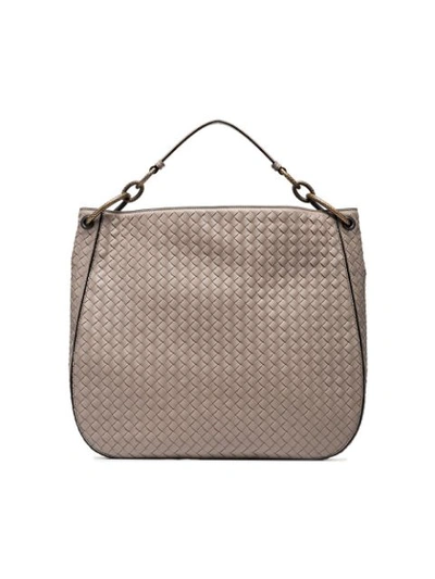 Shop Bottega Veneta Nude Loop Large Leather Tote Bag In Neutrals