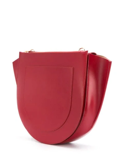 Shop Wandler Hortensia Trapeze Bag In Red