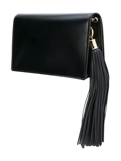 Shop Balmain Mini Bbox Clutch In Black